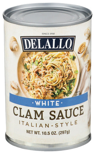 Delallo 
Clam Sauce White, 10.5 OZ.