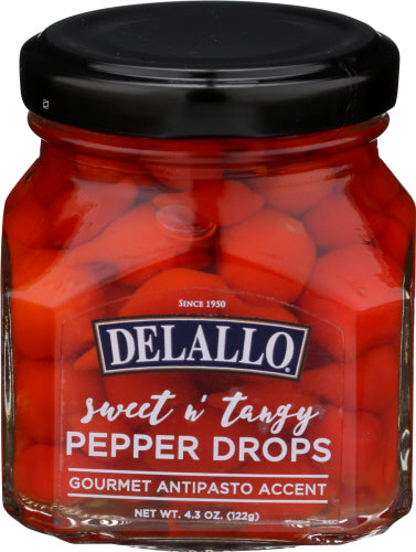 Delallo
Pepper Sweet Tangy Drops, 4.3 OZ.