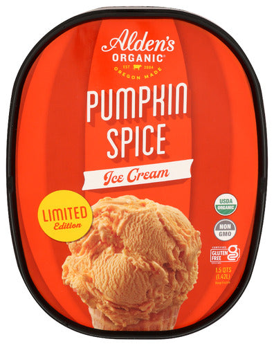 ALDENS ORGANIC ICE CREAM PMPKN SPICE ORG - 48 FO