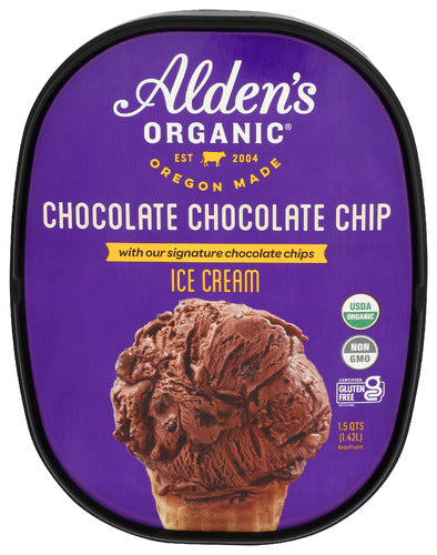 ALDENS ORGANIC ICE CREAM CHOC CHIP - 48 FO