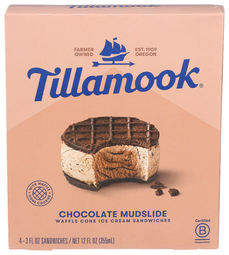 TILLAMOOK ICE CRM SNDWCH CHOC - 3 OZ