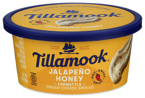 TILLAMOOK CHEESE CREAM JLPNO HONEY - 7 OZ