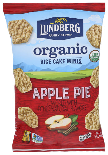 LUNDBERG RICE CAKES MINI APPL ORG - 5 OZ