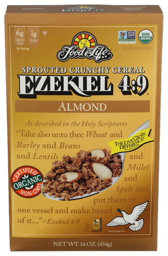 FOOD FOR LIFE CEREAL EZKL ALMOND - 16 OZ