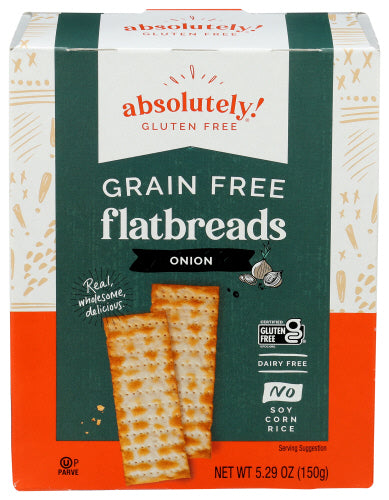 Absolutely Gluten Free 
Flatbread Tstd Onion, 5.29 OZ.