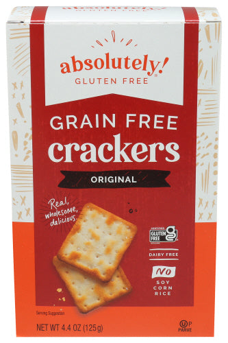 Absolutely Gluten Free 
Cracker Orgnl, 4.4 OZ