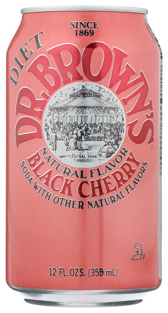 Dr Browns 
Soda Diet Blkchry 6Pk, 72 OZ.