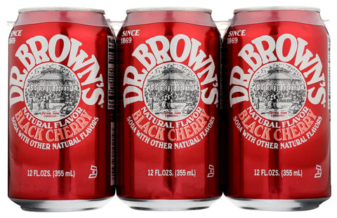 DR BROWNS SODA BLKCHRY 6PK - 72 FO