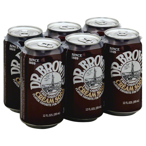 Dr Browns 
Soda Creme 6Pk, 72 FO.