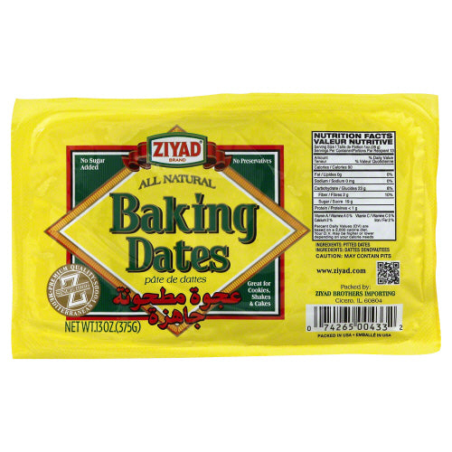 ZIYAD DATE FLLNG BAKING - 13 OZ