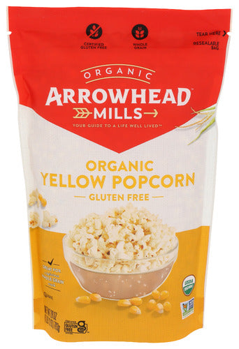 Arrowhead Mills 
Popcorn Yellow Org, 28 OZ.