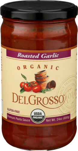 Delgrosso Organic 
Sauce Pasta Rstd Garlic, 24 OZ.