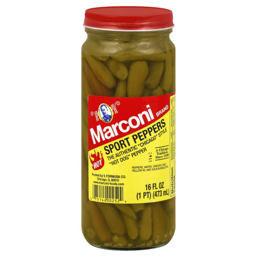 MARCONI PEPPER WHL VINEGAR - 16 OZ