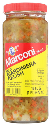 MARCONI RELISH GIARDINIERA MILD - 16 OZ