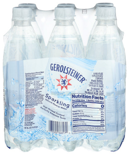 GEROLSTEINER WATER MINERAL SPRKL 6PK - 101.4 FO