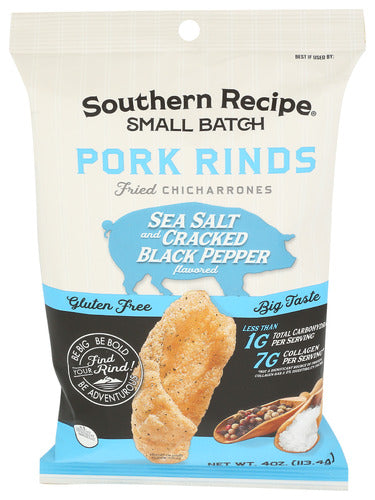 SOUTHERN RECIPE SMALL BAT PORK RIND SSLT CRACK PPER - 4 OZ