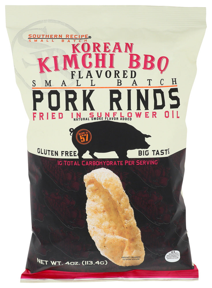 SOUTHERN RECIPE SMALL BAT PORK RIND KIMCHI BBQ - 4 OZ