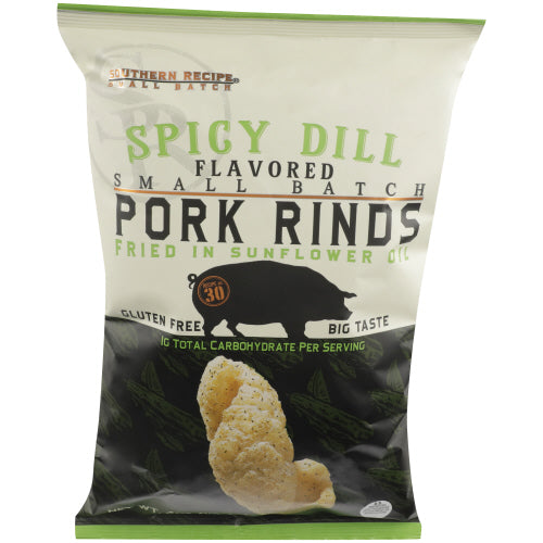 SOUTHERN RECIPE SMALL BAT PORK RIND SPICY DILL - 4 OZ