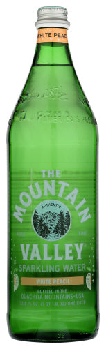 MOUNTAIN VALLEY WATER SPRKLNG WHITE PEACH - 33.8 FO