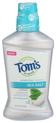 TOMS OF MAINE MOUTHWASH REFR MNT SEASLT - 16 OZ