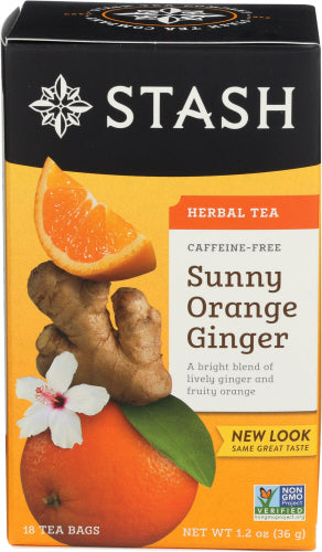 STASH TEA TEA GINGER ORANGE - 18 BG