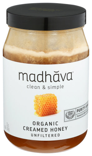 MADHAVA HONEY RAW ORG - 22 OZ
