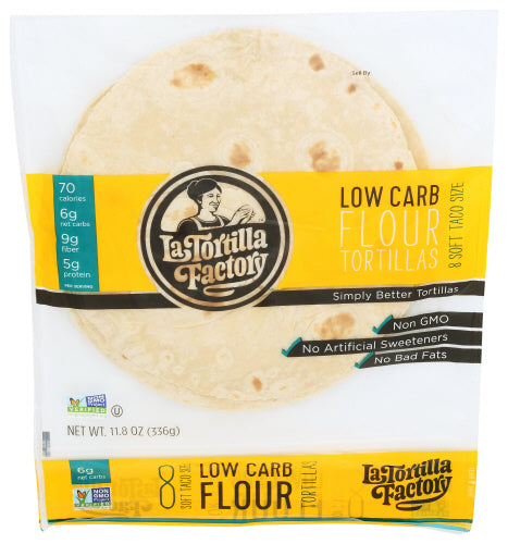 LA TORTILLA FACTORY TORTILLA FLOUR 8CT LOWCRB - 11.8 OZ