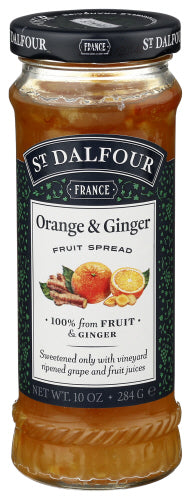 ST DALFOUR CONSERVE MRMLD ORANGE & GINGER - 10 OZ