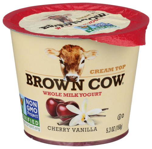 BROWN COW YOGURT WM FOB CHERRY VANILLA - 5.3 FO