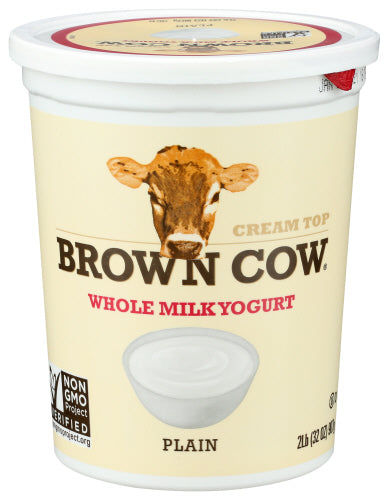 BROWN COW YOGURT WM CRM TOP PLAIN - 32 FO