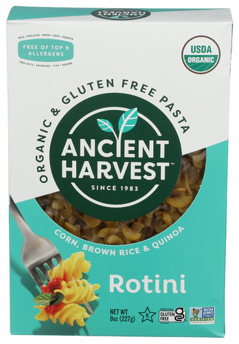 Ancient Harvest
Pasta Wfgf Rotini, 8 OZ.