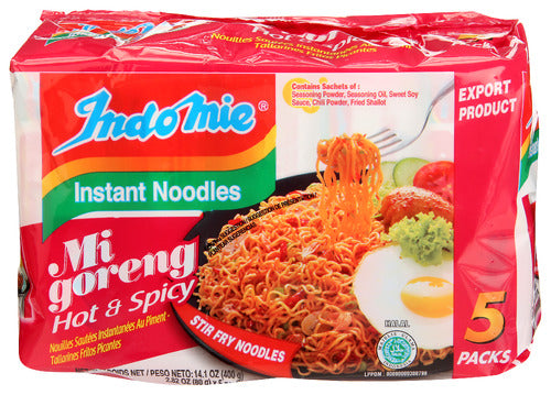 INDOMIE INDOMIE HOT FRIED NOODLES - 14.1 OZ