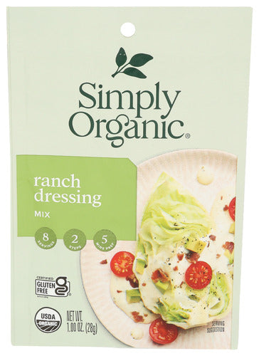 SIMPLY ORGANIC MIX DRSSNG RANCH - 1 OZ