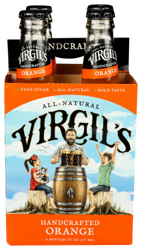 VIRGILS SODA CREAM ORANGE 4PK - 48 FO