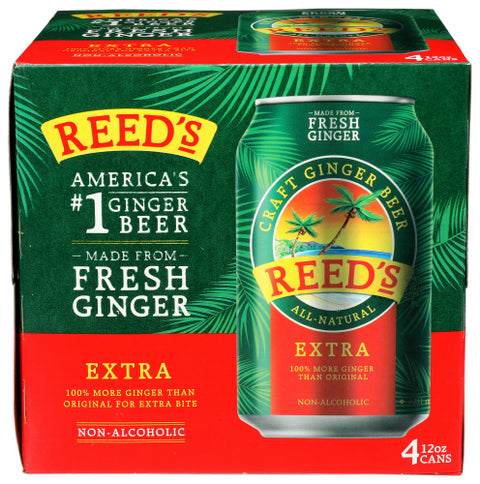 REEDS SODA GNGR BEER XTRA 4PK - 48 FO
