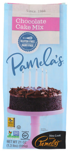 PAMELAS MIX CAKE LUCIOUS CHOC WF - 21 OZ