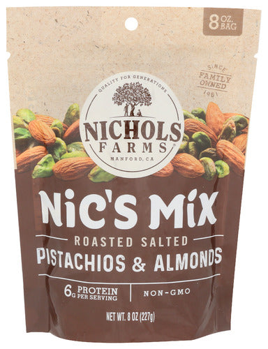 NICHOLS PISTACHIO EB SNACK MIX NIX - 8 OZ