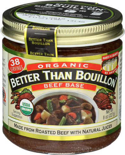 Better Than Bouillon 
Base Beef Org, 8 OZ.