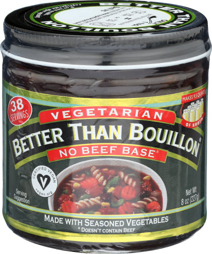 Better Than Bouillon 
Base Vgtrn No Beef, 8 OZ.