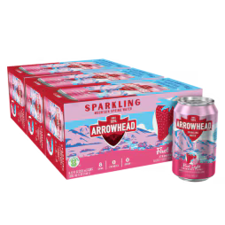 Arrowhead® Brand Sparkling Mountain Spring Water - Strawberry Lychee - Aluminum Can 12oz (24 Pack)