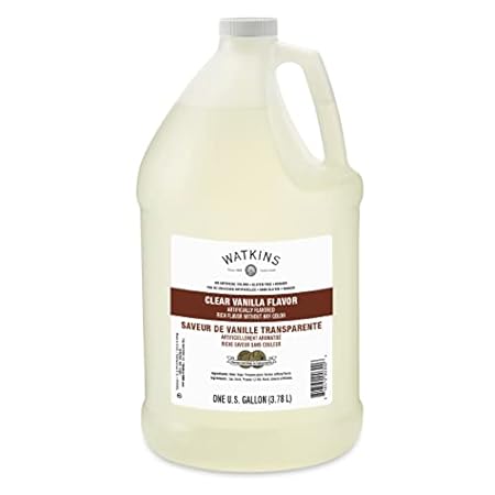Watkins Clear Vanilla Flavor, 1 Gallon Bottle, 1 Count