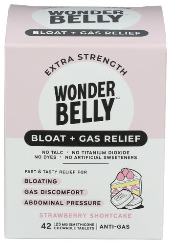 WONDERBELLY GAS BLOAT RLIEF STRWBRY - 42 TB