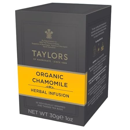 Taylors of Harrogate Organic Chamomile Herbal Tea, 20 Count (Pack of 6)