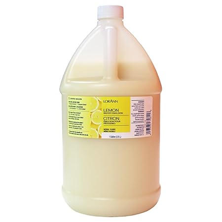 Lorann Oils Lemon Bakery Emulsion: Tangy Lemon Essence, Perfect for Amplifying Citrus Tones in Cakes, Cookies & Desserts, Gluten-Free, Keto-Friendly, Lemon Extract Alternative Essential