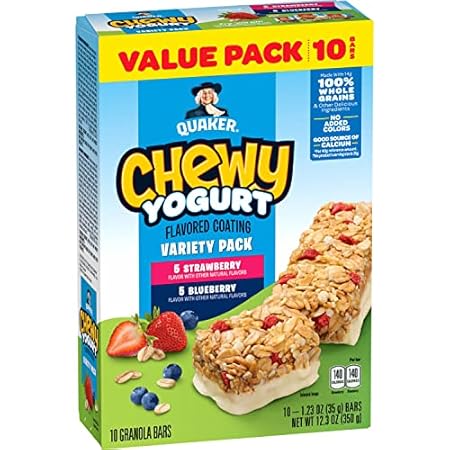 Quaker Chewy Yogurt Bars - Variety Pack 10ct