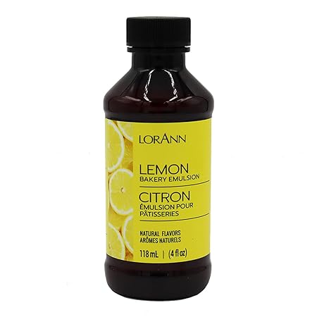 LorAnn Oils Lemon Bakery Emulsion: Tangy Essence, Perfect for Amplifying Citrus Tones in Cakes, Cookies & Desserts, Gluten-Free, Keto-Friendly, Extract Alternative Essential for Your Kitchen