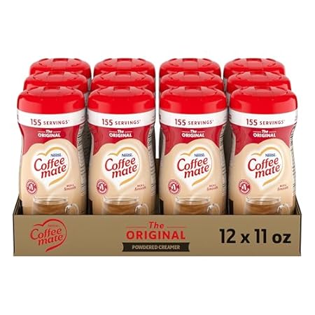 Nestle Coffee mate Coffee Creamer, Original, Powder Creamer, 11 oz Canister (Pack of 12)