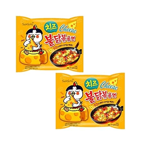 Samyang Ramen Korean Noodles Hot / Mild / Stir Fries / Soups (Buldak Cheese, .2Pack)