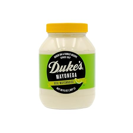 Duke’s Hint of Lime Flavored Mayonnaise Jar – Zesty & Citrusy, 30 Ounce (Pack of 1)