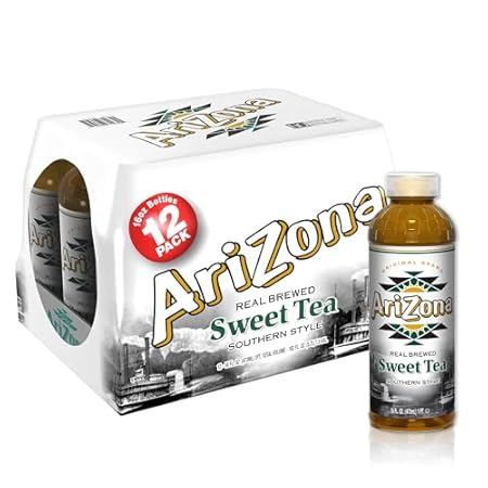 AriZona Sweet Tea - Southern Style Premium Brewed Tea, 16 Fl Oz (Pack of 12)